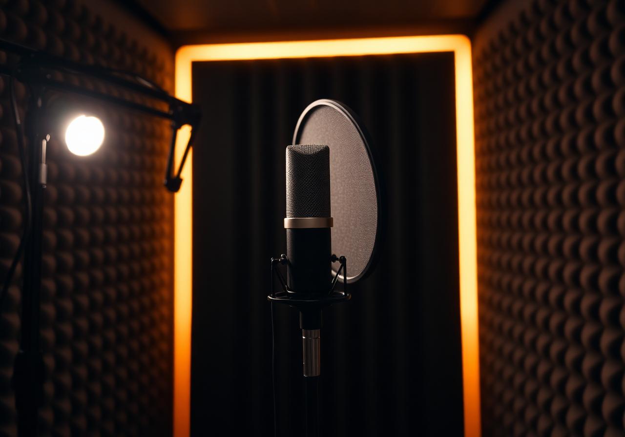 Vocal booth microphone